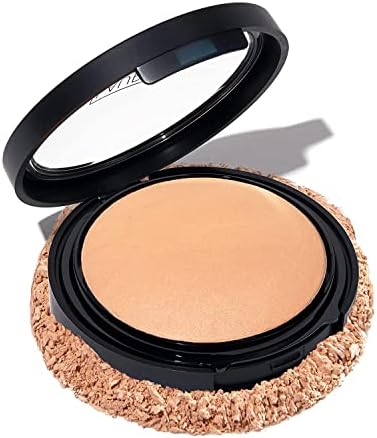 LAURA GELLER NEW YORK Baked Double Take Powder Foundation - Medium - Buildable Medium to Full Coverage - Matte Finish