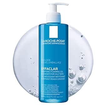 La Roche-Posay Effaclar Purifying Foaming Gel Cleanser for Oily Skin | With Zinc Pidolate To Remove Excess Oil &amp; Shine | Alcohol Free &amp; Oil Free | Face Wash For Oily Skin | Sensitive Skin Tested