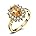 N-Yellow Gold Plated-citrine