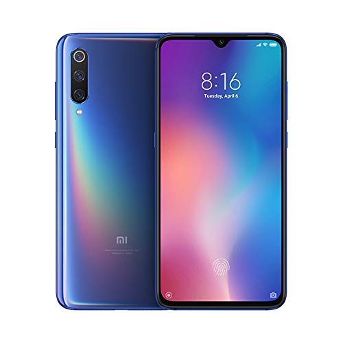 Xiaomi Mi 9 – Smartphone de AMOLED de 6,39" (4G, Octa Core Qualcomm SD 855 2.8 GHz, RAM de 6 GB, memoria de 64 GB, cámara triple de 12 + 48 + 16 MP, Android) color azul océano [Versión española]