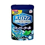 【医薬部外品】バスロマン 入浴剤 スーパークールタイプ [600g] 温浴効果 血行促進 疲労回復 肩のこり 腰痛 緩和 (アース製薬)