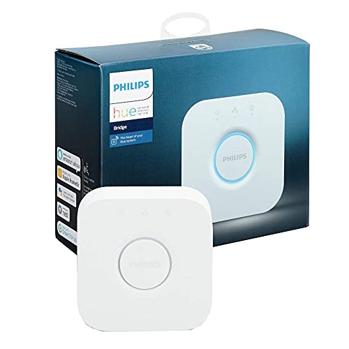 Philips Hue Puente de Conexión Controlable vía WiFi, Iluminación Inteligente, Compatible con Alexa y Google Home G14, 9 W, Blanco