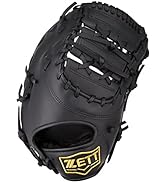 ゼット(ZETT) 軟式野球・ソフト兼用 キャッチャー・ファースト兼用ミット ライテックス 右投用/左投用 ブラック 2023年モデル BSFB56923A