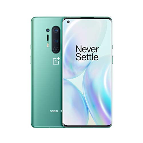 Teléfono OnePlus 8 Pro Verde Glacial | 6.78” Pantalla Fluid AMOLED 3D a 120Hz  | 12GB de RAM + 256GB de Almacenamiento | Quad Cámara | Carga Rápida Inalámbrica | Dual Sim | 5G | 2 Años de Garantía