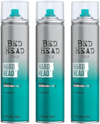 Tigi Bed Head Hard Head Spray, 11.7 Ounce (Pack of 3)