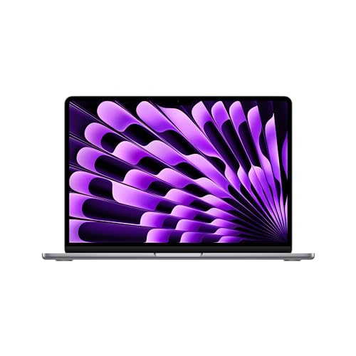 Apple 2024 MacBook Air de 13 Pulgadas con Chip M3 Pantalla Liquid Retina de 13,6 Pulgadas, 8 GB de Memoria unificada, SSD de 256 GB, cámara FaceTime HD a 1080p, Touch ID, Gris Espacial