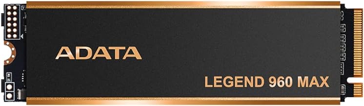 ADATA 4TB SSD Legend 960 Max with Heatsink PCIe Gen4x4 NVMe M.2 Internal Gaming SSD Up to 7,400 MB/s PS5 Compatible (ALEG-...