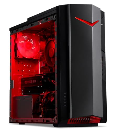 ACER Nitro 50 N50-640 - Ordenador de Sobremesa Gaming (Intel Core i7-12700F, 16 GB RAM, 1024 GB SSD, NVIDIA GeForce RTX 3060, Wi-Fi, HDMI, Sin Sistema Operativo) - PC Gaming Negro