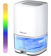 Pro Breeze 1000ml Dehumidifier with 4-Hour Timer, Auto Shut-Off, LED Light, Portable Mini Air Deh...