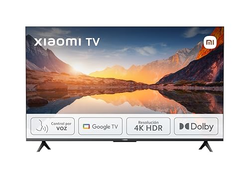 Xiaomi TV A 2025 55" - Smart TV 4K HDR, Google TV, Control por Voz, Dolby, Negro