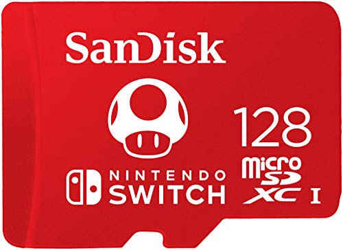 Tarjeta SanDisk microSDXC UHS-I para Nintendo Switch 128GB, Producto con Licencia de Nintendo