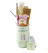 Happy Birthday Chocolate and Sweets Gift Mug Large 16oz. Insulated Gift Mug Includes 3 Piece Set ...