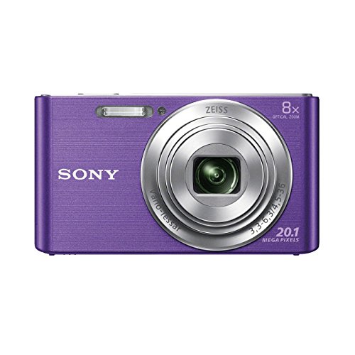 Sony DSC-W830 - Cámara compacta de 20.1 Mp (pantalla de 2.7", zoom óptico 8x, estabilizador óptico), violeta