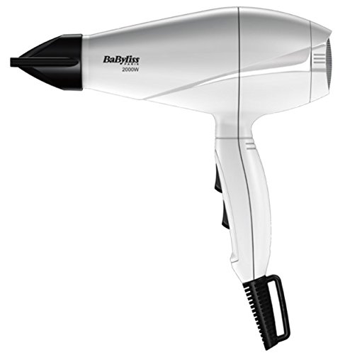 BaByliss Secador Le Pro Light Blanco - Secador de pelo más ligero, con motor AC, 2000 W, 6 velocidades/temperaturas, posición de aire frío, color blanco