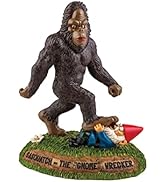 BigMouth Inc Sasquatch The Gnome Wrecker Garden Statue, 9-inch Tall Funny Lawn Gnome, Perfect for...