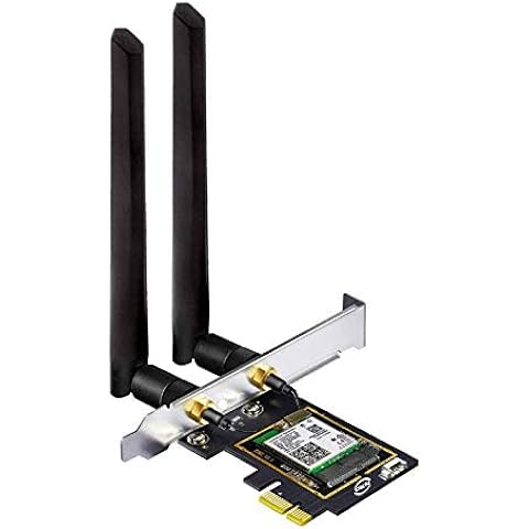 OKN WiFi 6E PCIe 無線LANカード AX5400 内蔵Intel AX210NGW WiFi 6モジュール 802.11AX PCI-Express 無線LANアダプタ Bluetooth 5.3対応, Windows10/11 64-bit対応