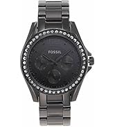 Fossil Riley Women's Watch with Crystal Accents and Stainless Steel Bracelet Band