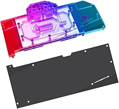 GPU Waterblock - for AMD Radeon RX 7900 XTX RX 7900 XT RX 7800 XT Reference Edition, PC GPU Water Liquid Cooling Block Coo...