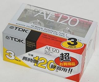 TDK 音楽用 カセットテープ 3本セット AE 120分 微粒子磁性体採用 AE-120X3K