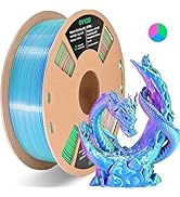 OVV3D PLA Filament 1.75mm Tri-Colors, 3D Printer Filament Silk PLA Filament, Rainbow PLA Filament...