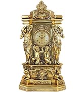 Design Toscano Chateau Chambord Mantel Clock, 20 Inch, Polyresin, Gold