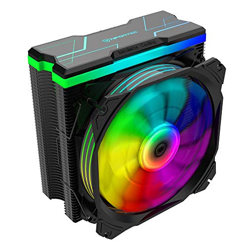 Nfortec Centaurus X - Disipador por Aire para CPU con Iluminación A-RGB y hasta 180W de TDP máxima - Color Negro