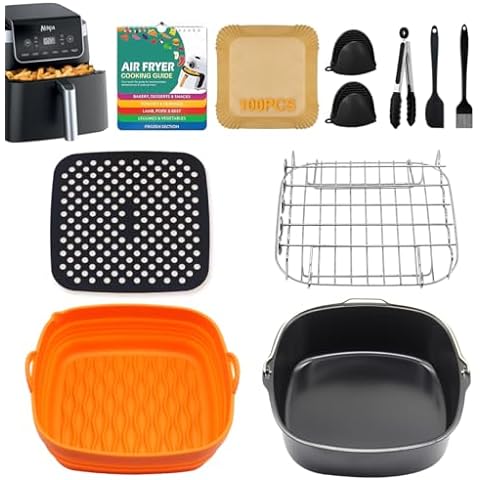 11pcs Air Fryer Accessories for Ninja Air Fryer Pro XL 6-in-1 6.5 QT AF181 and 6-8 ...