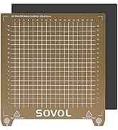 Sovol SV06 Flexible Steel Platform with Textured PEI Surface and Magnetic Bottom Sheet with Adhes...