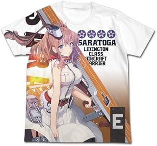 艦隊これくしょん -艦これ- サラトガ フルグラフィックTシャツ ホワイト Mサイズ