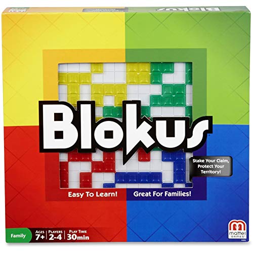 Mattel - Juegos Blokus Refresh, juego de estrategia para niños +7 años (Mattel BJV44), Embalaje estándar