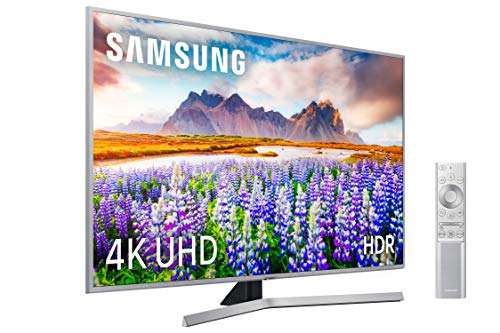 Samsung 4K UHD 2019 50RU7475 - Smart TV de 50" [serie RU7400], Wide Viewing Angle, HDR (HDR10+), Procesador 4K, Diseño Metálico, Premium One Remote, apps en exclusiva y compatible con Alexa