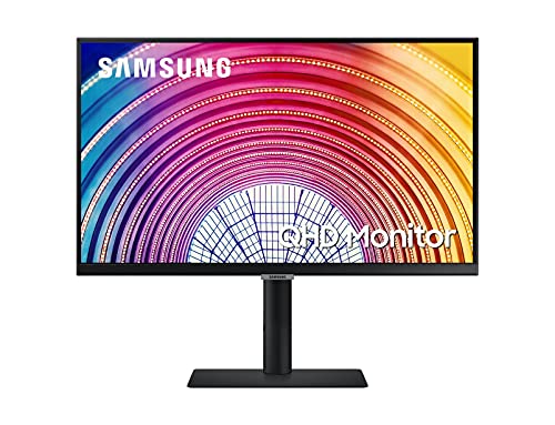Samsung LS24A600NWUXEN - Monitor profesional de 24" QHD (2,560 x 1,440, panel IPS), 5ms, Flicker free, ajustable en altura, inclinación, giro y pivote