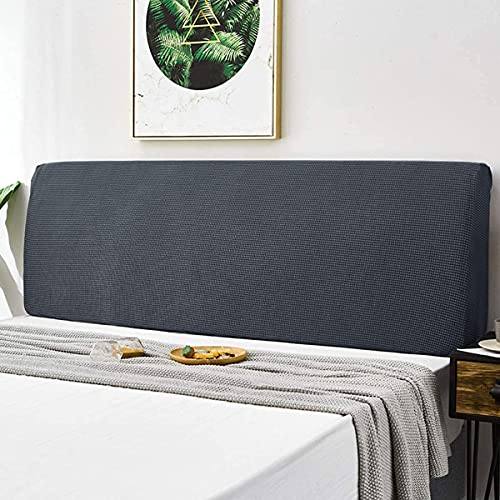 TOPOWN Funda para cabecero de Cama, Elástica, 150-170cm, Resistente al Polvo, Gruesa, Color Gris