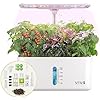 Hydroponics Growing System Indoor Garden: 8 Pods Herb Garden Kit Indoor with LED Grow Light Quiet Smart Water Pump Automatic Timer Healthy Fresh Herbs Vegetables - Hydroponic Planter for Home Kitchen