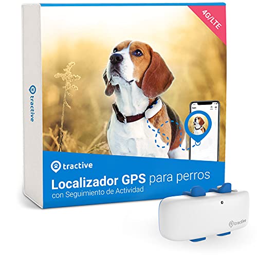 Tractive Collar GPS Perros (2021), Conozca la ubicación de su Perro, Localización y Seguimiento de Actividad Las 24 h