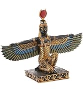 Design Toscano QL12219 Isis Goddess of Beauty Egyptian Decor Statue, 9 Inch, Full Color