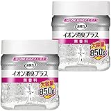 【まとめ買い】消臭力 イオン消臭プラス 部屋用 無香料 大容量 本体 850g×2個 クリアビーズ 部屋 トイレ 消臭剤 消臭 芳香剤