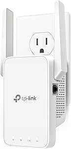 TP-Link AC1200 WiFi Extender, 2024 Wirecutter Best WiFi Extender, 1.2Gbps home signal booster, Dual Band 5GHz/2.4GHz, Covers Up to 1500 Sq.ft and 30 Devices ,support Onemesh, One Ethernet Port (RE315)