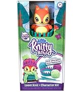 PlayMonster Little Knitty Bittys Fox - Beginner Knitting Craft Kit - Makes 3 Mini Projects - Coll...