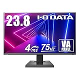 I-O DATA ゲーミングモニター 23.8型 75Hz 4ms VAパネル フレームレス PS4 HDMI×2 DP×1 EX-LDF241SVB