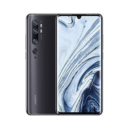 Xiaomi Mi Note 10 Smatphone 6GB RAM + 128GB ROM, Pantalla Curva 3D de 6.47", NFC Multifuncional, 108MP AI Penta Cámara Trasera, Versión Global, Negro