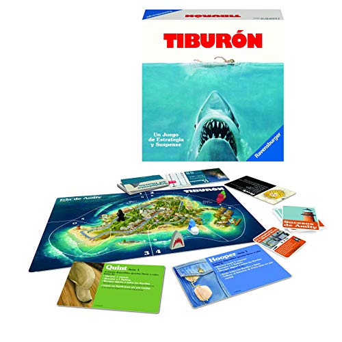 Ravensburger Tiburón, Juego de mesa, Versión Española, 2-4 Jugadores, Edad recomendada 12+ (26830)