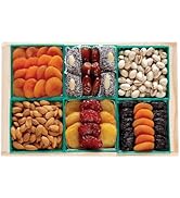 Broadway Basketeers Dried Fruit Gift Tray – Edible Gift Box Arrangements and Healthy Gourmet Gift...