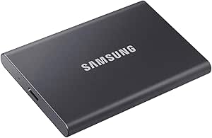 Samsung T7 1TB 最大転送速度1,050MB/秒 PS4/PS5動作確認済み USB3.2 Gen2 外付けSSD (ポータブル) グレー MU-PC1T0T/EC 国内正規保証品（メーカー保証）