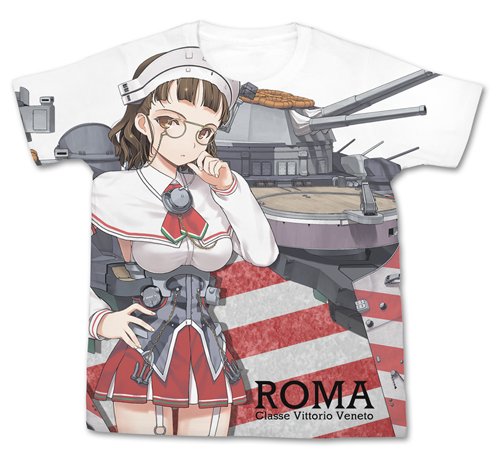 艦隊これくしょん -艦これ- ローマ フルグラフィックTシャツ ホワイト Mサイズ