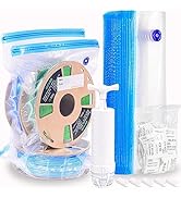 OVV3D Filament Storage Bags Kit 66pcs, 3D Printer Filament Storage 30 Bags Vacuum Sealed Kit with...