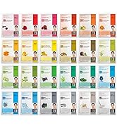 DERMAL 24 Combo Pack A Collagen Essence Korean Face Mask - Hydrating & Soothing Facial Mask with ...