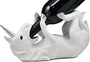 Ebros Wine of Sacred Purity Unicorn Wine Holder Figurine Kitchen Decoration Mystical Unicorn Glade Statue