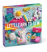 Craft-tastic — Let's Learn to Sew — Craft Kit — Includes Step-by-Step Instruction Book, Reusable ...