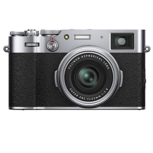 Fujifilm X100V - Cámara con Sensor APS-C de 26.1 Mpx, Plateado, Color Plata